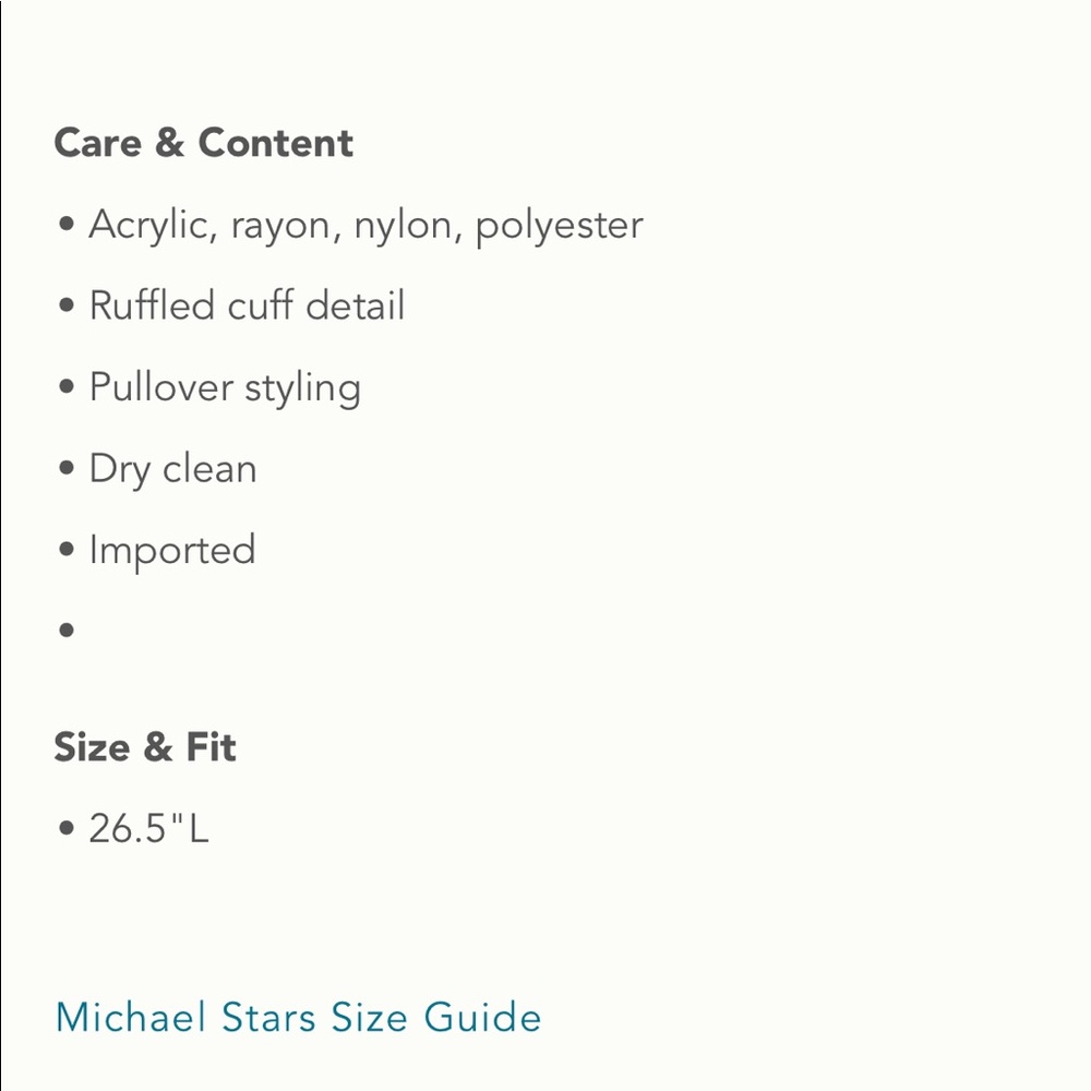 Michael Stars Ruffled-Cuff V-Neck Pullover - Picture 2 of 2